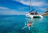 Maithon Island and Coral Island by Sailing Catamaran