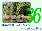 Bamboo Rafting and Mini Zipline