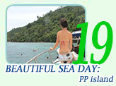 Beautiful sea day: PP island