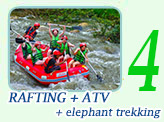 Rafting and ATV and Elephant Trekking