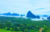 Sunset at Phang Nga Bay