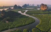 Sunset at Phang Nga Bay