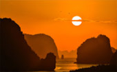 Sunset at Phang Nga Bay