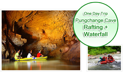 Pungchang Cave Rafting Waterfall