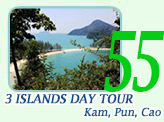 3 Islands Day Tour Kam, Pun, Cao