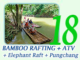 Bamboo Raft ATV Elephant Pungchang Cave