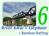 RiverKwai, Elephant, Bamboo Rafting