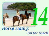 Horse riding: On the beach