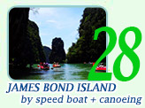 James Bond island tour by speed boat canoeing