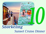 Snorkeling with Sunset Cruise Dinner