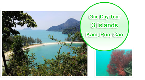3 Islands Day Tour Kam, Pun, Cao