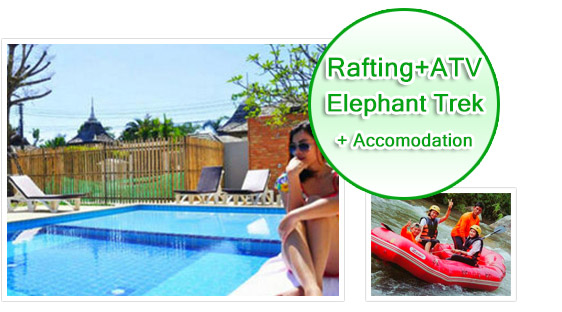 Rafting ATV Elephant Trek with Accommodation